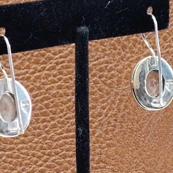 Silpada Blue Topaz Sterling Silver earrings with locking French wires - Picture 6 of 6